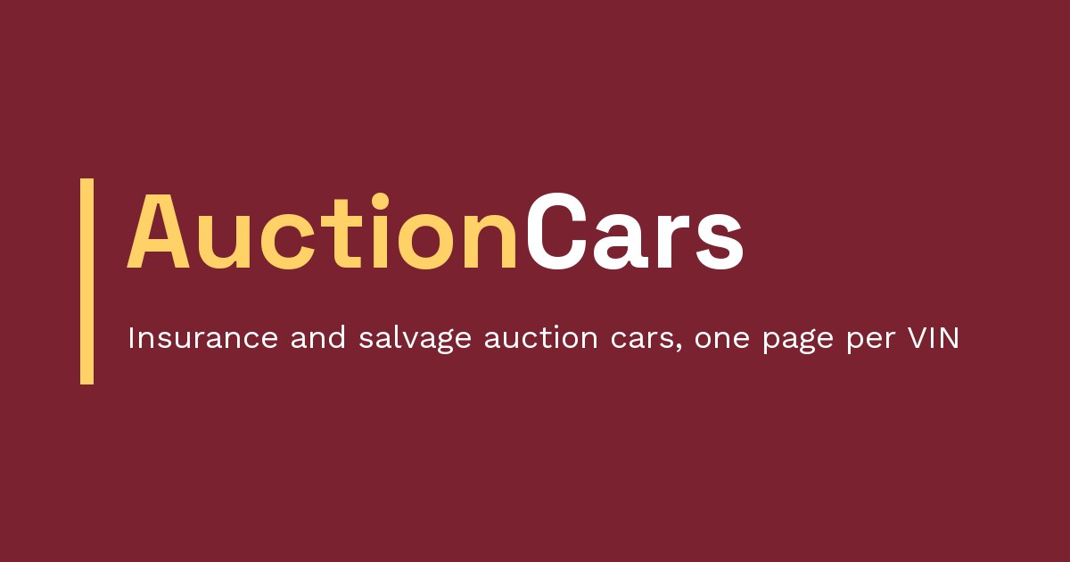 Check Number Encoding Auction Cars Blog - Auction car archive: search any VIN for photos and ...